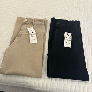TWO pairs of Zara jeans -NWT, size 2. Style is “‘marine straight”.